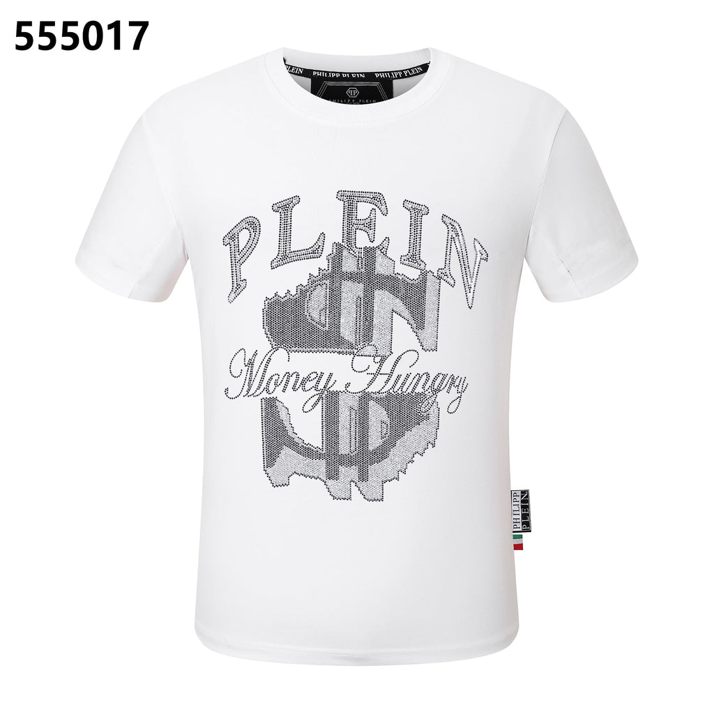 PHILIPP PLEIN Money Logo Crew Neck T-Shirt