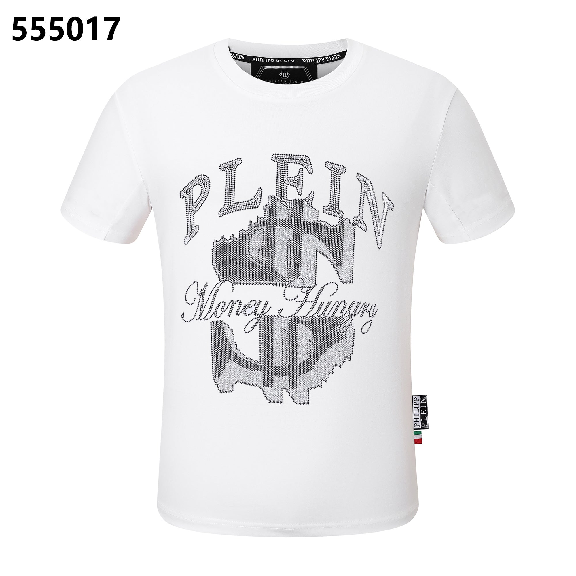PHILIPP PLEIN Money Logo Crew Neck T-Shirt