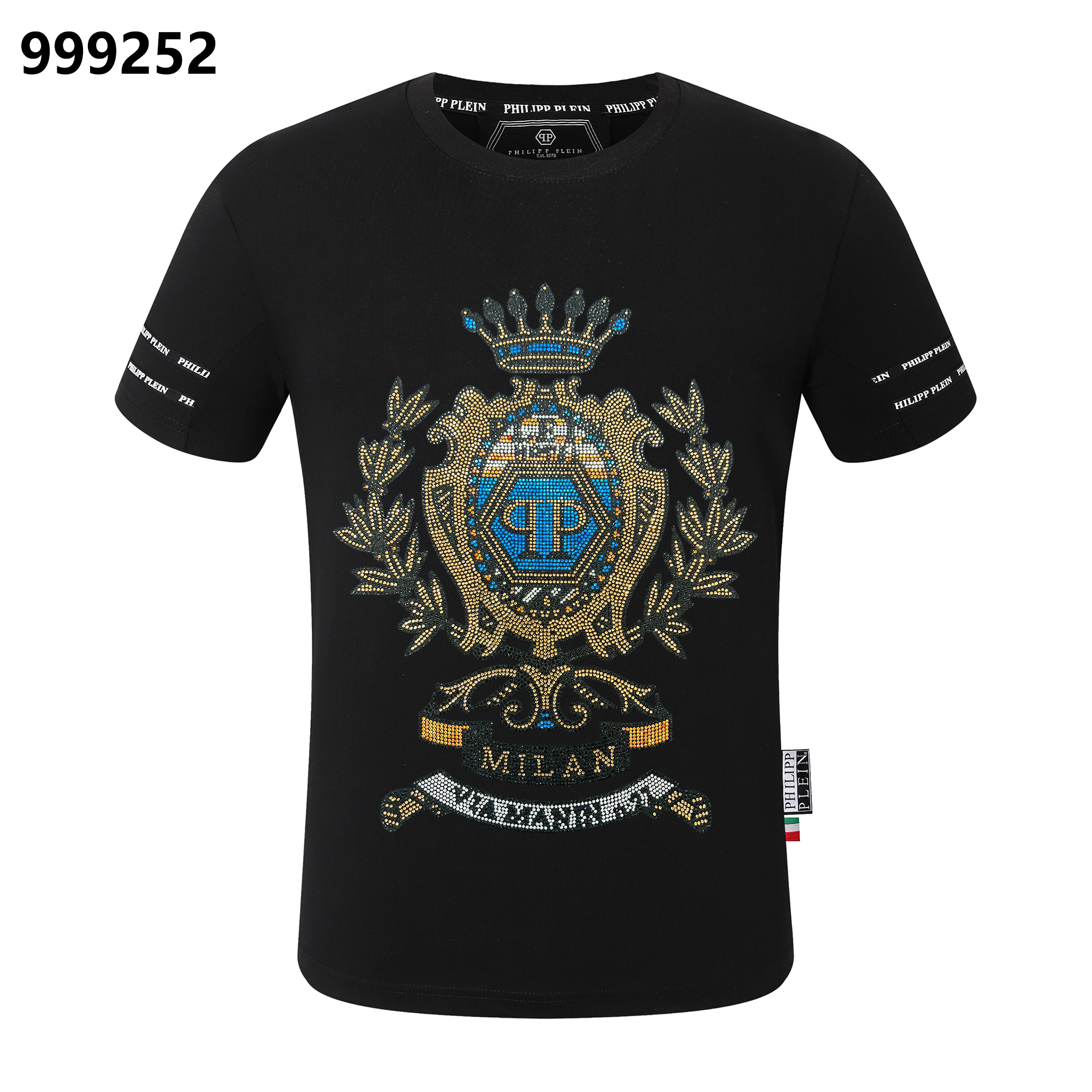 PHILIPP PLEIN Crown-Print Crew-Neck T-Shirt
