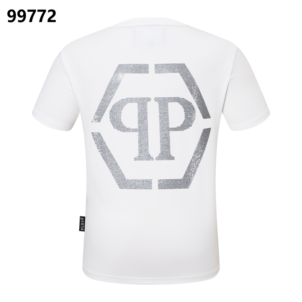 PHILIPP PLEIN Round-Neck T-Shirt with Letter Print