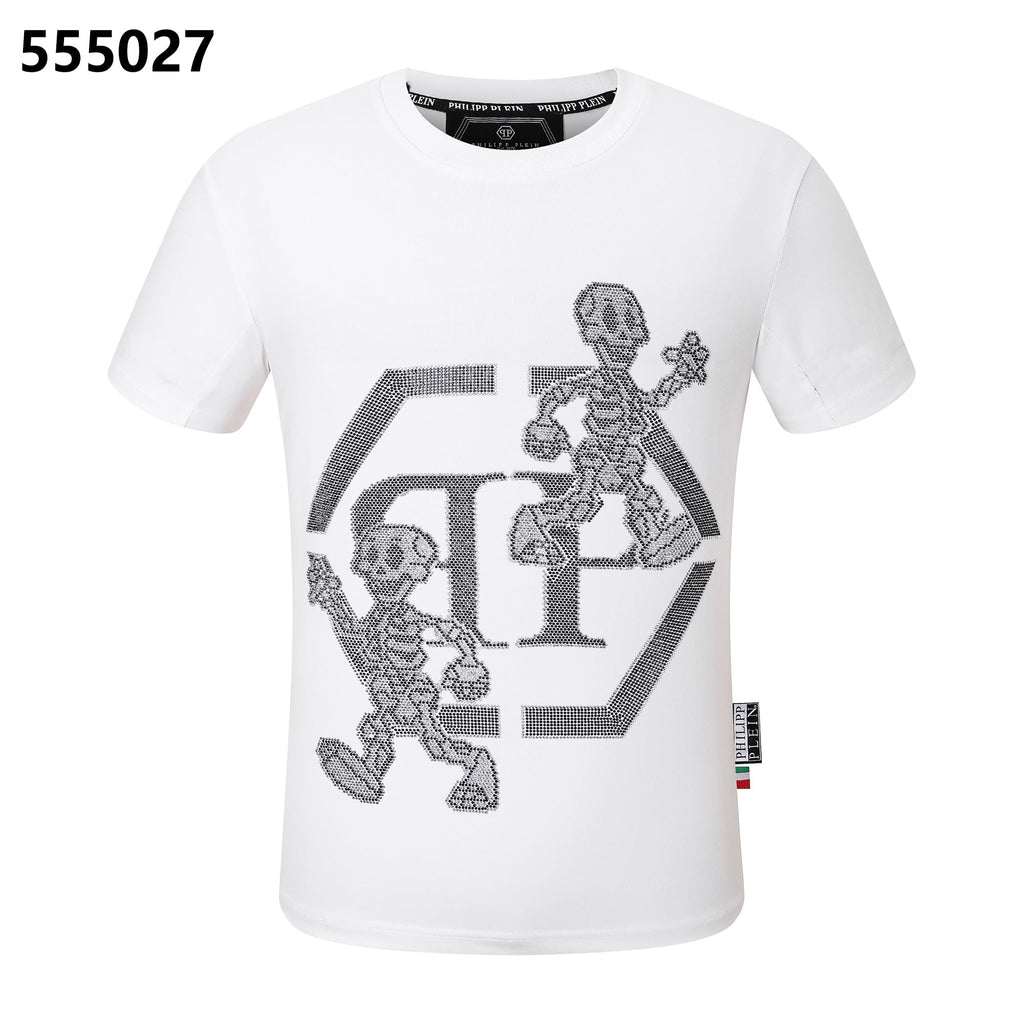 PHILIPP PLEIN Skeleton-Print Crew-Neck T-Shirt