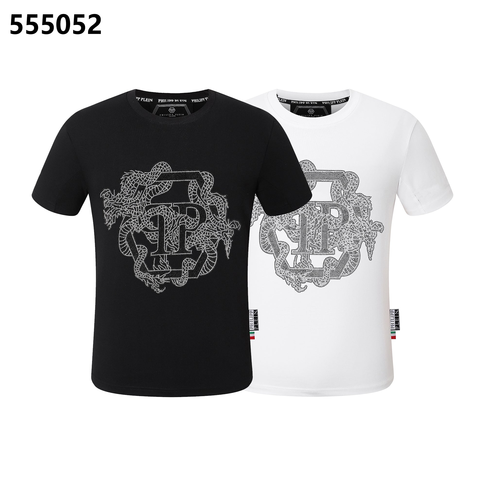 PHILIPP PLEIN Diamond-Embellished Crew-Neck T-Shirt