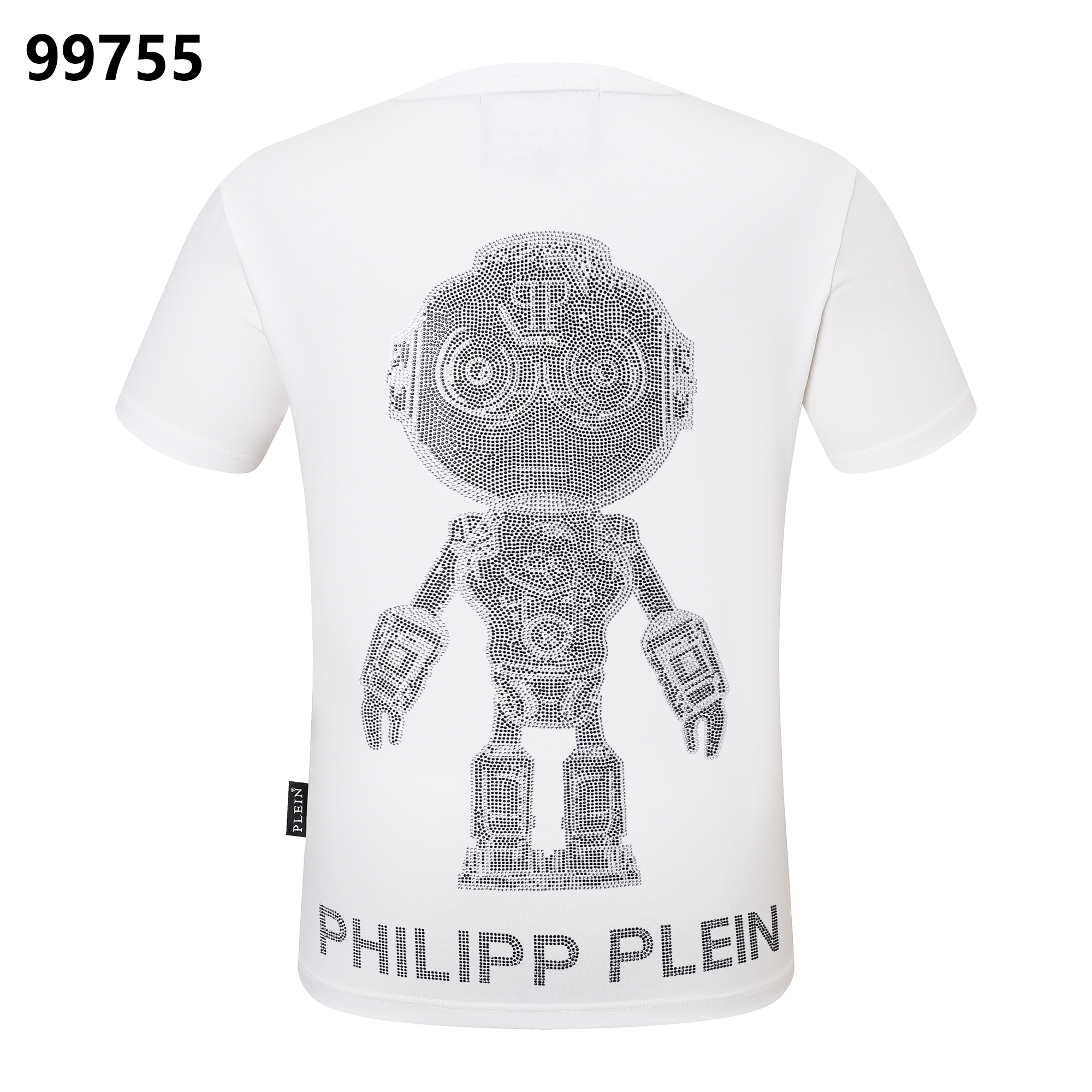 PHILIPP PLEIN Robot Rhinestone-Embellished Crew-Neck T-Shirt