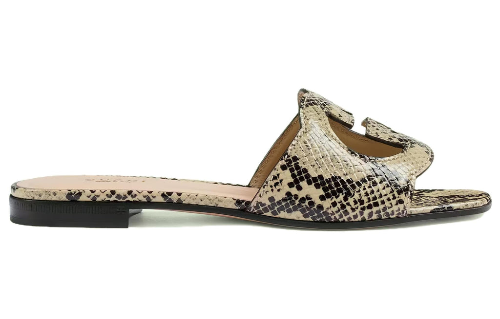 (WMNS) Gucci Cut-out Slide Sandals 'Interlocking G - Neutral' 694451-19Y00-9719 #.