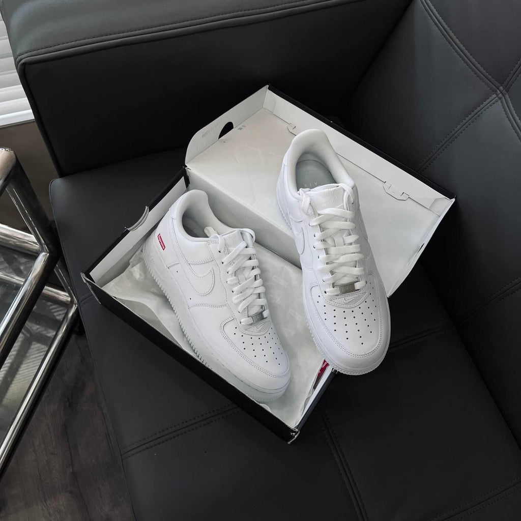 Nike  Air Force 1x Supreme Low 'Box Logo - White'