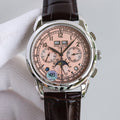 PATEK GRAND COMPLICATION STAINLESS STEEL PINK DIAL