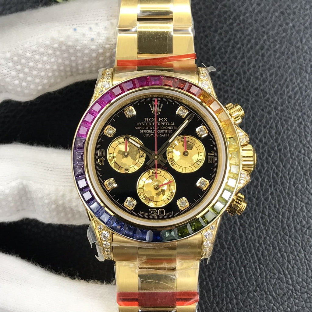 DAYTONA GOLD CUSTOM RAINBOW 116528