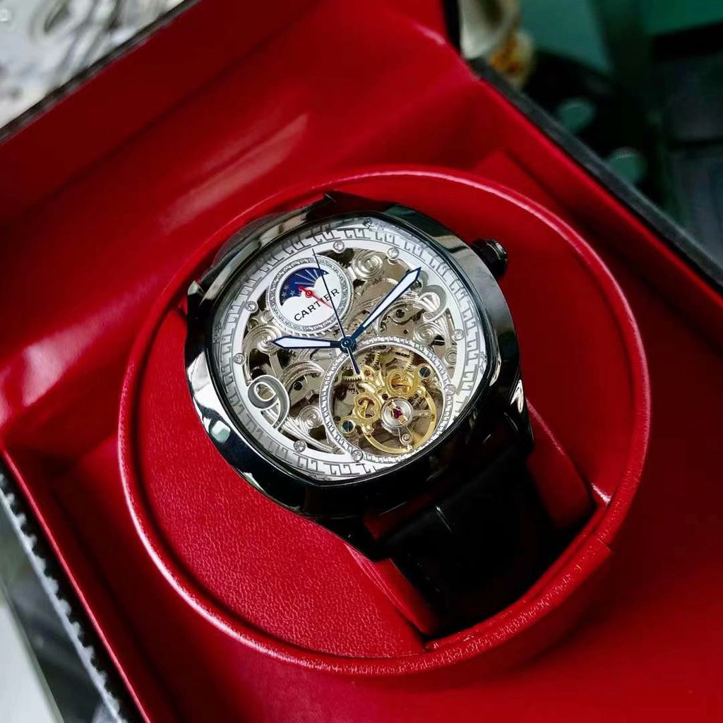DRIVE DE CARTIE ROSE GOLD CASE SKELETON 43MM