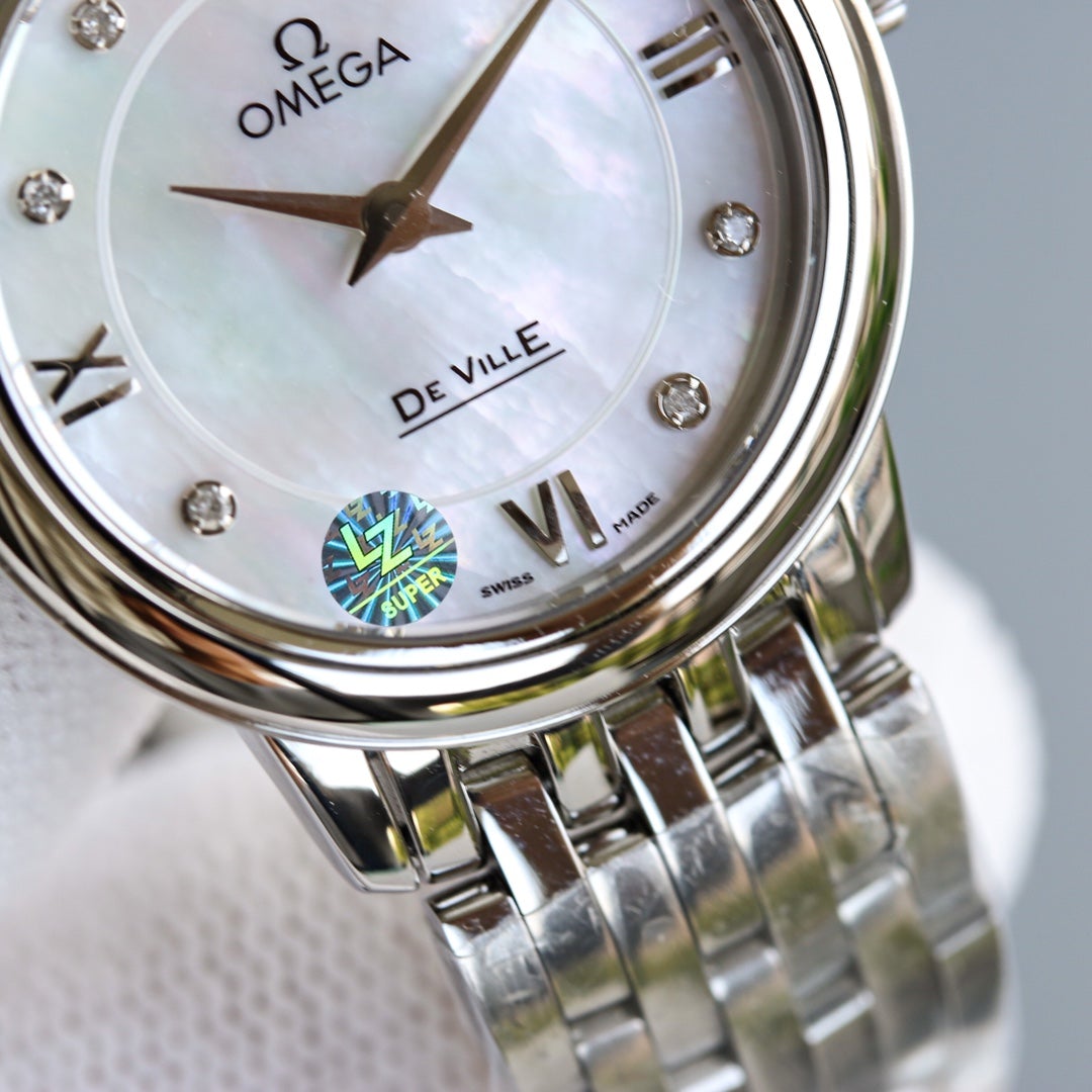 DEVILLE PRESTIGE 27MM QUARTZ STEEL CASE MOP DIAL