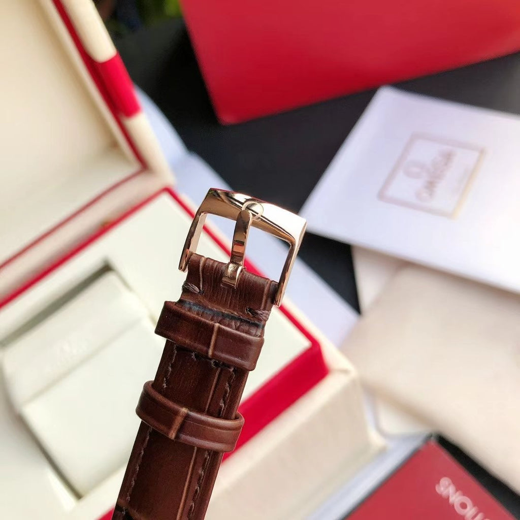DE VILLE PRESTIGE 39.5 ROSE GOLD CASE MOP DIAL