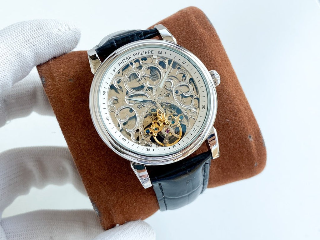 PATEK COMPLICATION STEEL CASE SKELETON DIAL