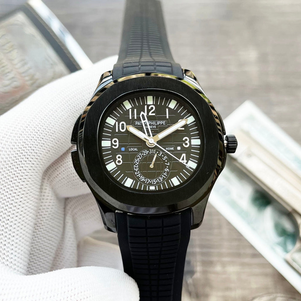 NAUTILUS TRAVELTIME BLACK CASE 42MM