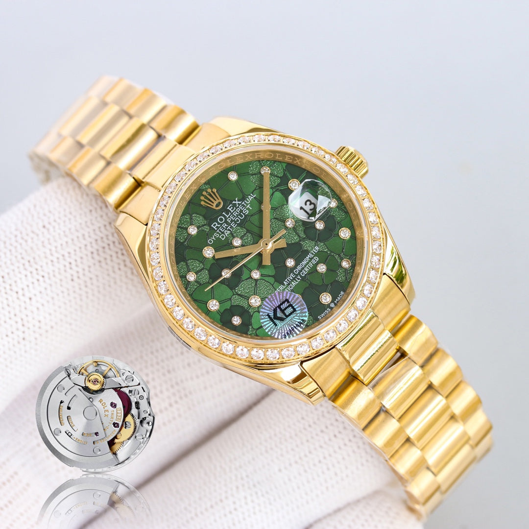 DATEJUST 31  GOLD BLUE DIAL