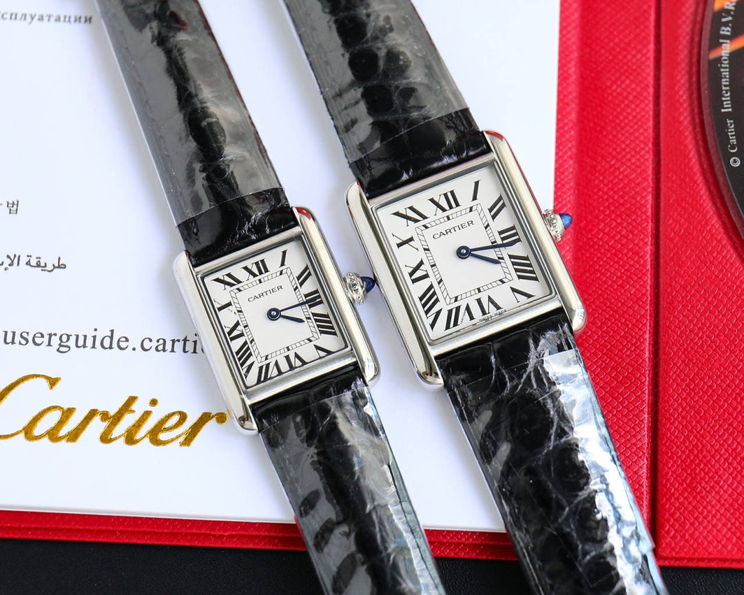 TANK MUST SMALL CROCODILE STRAP WHITE DIAL