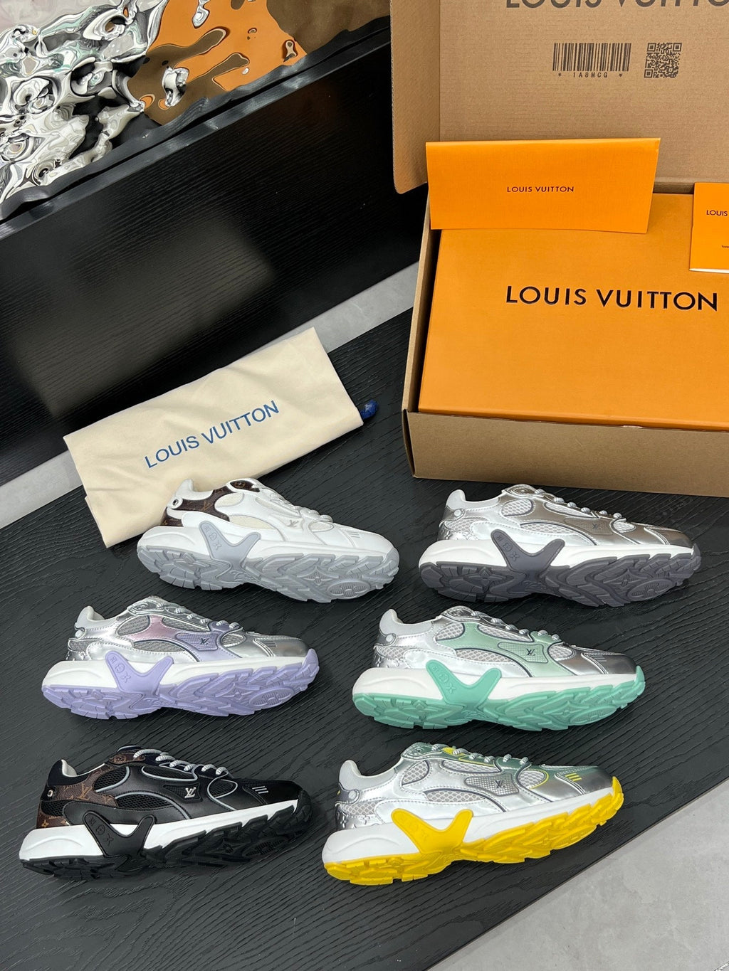 LV 26 Olympia Sneaker Black in Fabric Mesh 600744