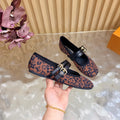 LV Romy Flat Ballerina Brown in Canvas 703061