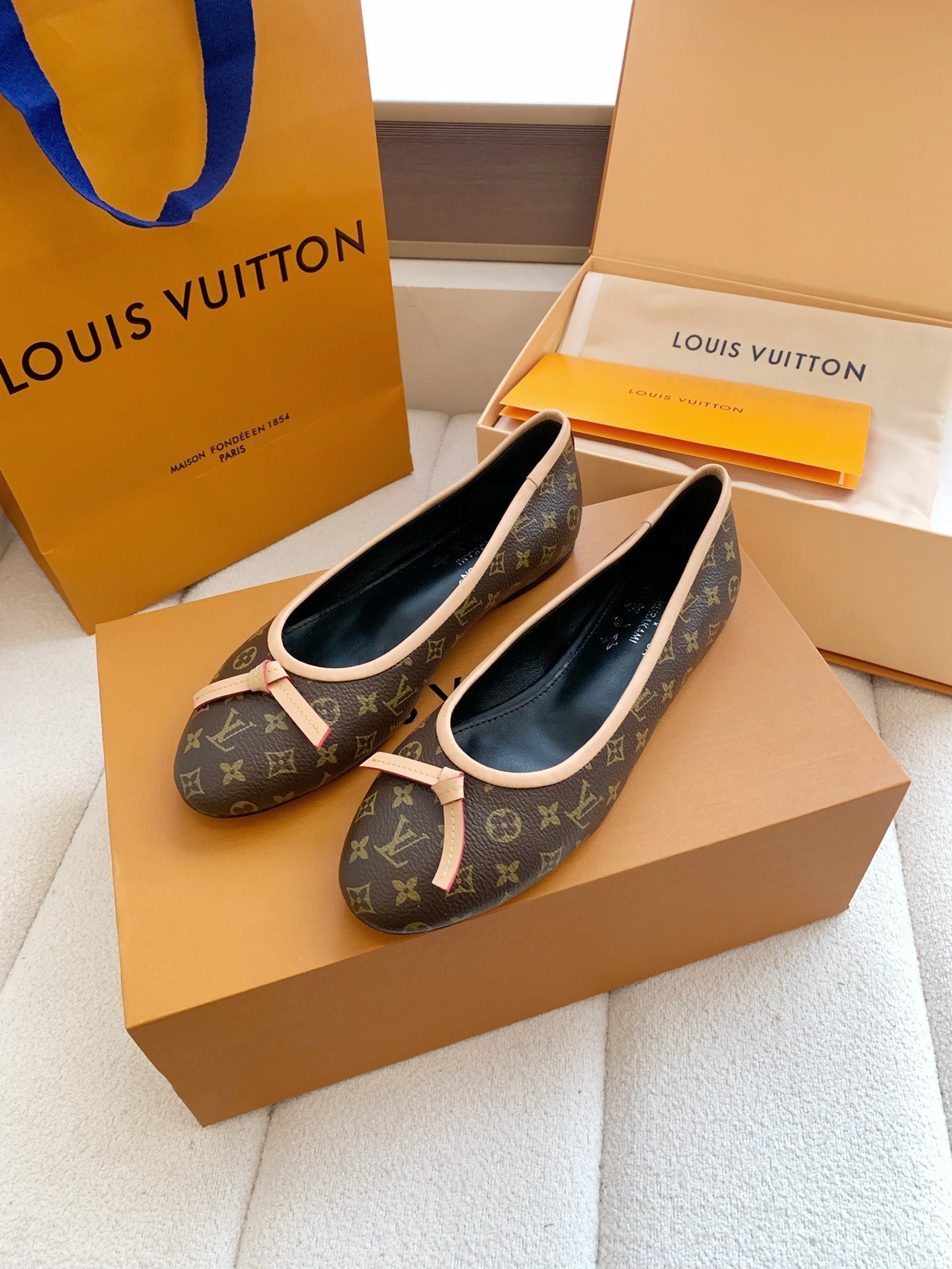 LV x TM Darling Ballerina Brown in Cowhide 703034