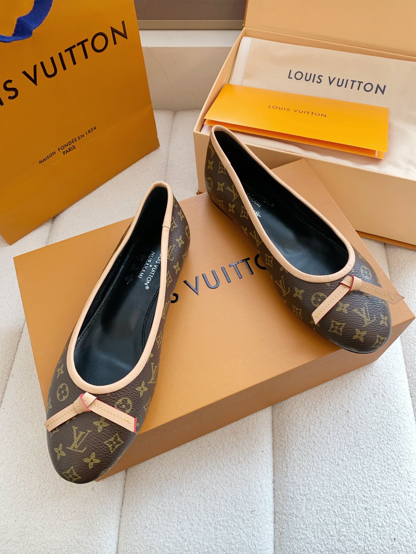 LV x TM Darling Ballerina Brown in Cowhide 703034