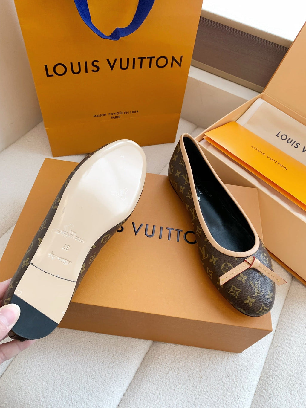 LV x TM Darling Ballerina Brown in Cowhide 703034