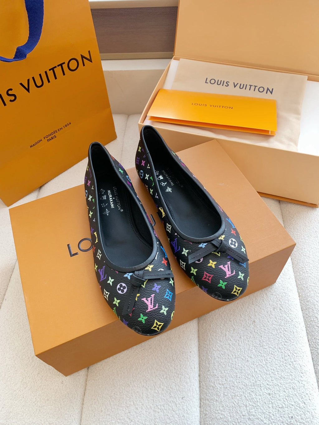 LV x TM Darling Ballerina Black in Cowhide 703033