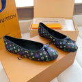 LV x TM Darling Ballerina Black in Cowhide 703033
