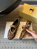 TR 26SS One-Strap Mary Jane Flats Horsehair 36166