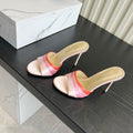 Mach Sandals 9.5cm Pink Red Ombre Satin 851918