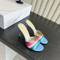 Mach Sandals 9.5cm Blue Ombre Satin 851917