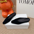 TR June Square Toe Mules Black Suede 856177