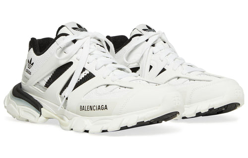 (WMNS) adidas Originals x Balenciaga Track Forum Low Top Sneaker 'White Black' 741106W3CZ19010 #