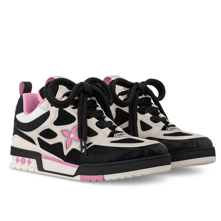 Louis Vuitton LV Skate Sneaker 'Black/White Pink Accent'