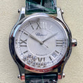 Happy Diamond 36mm Silver White Dial