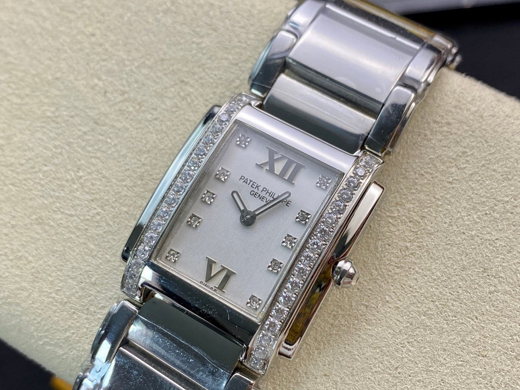 PATEK Twenty-Four 25.5mm Silver White Dial