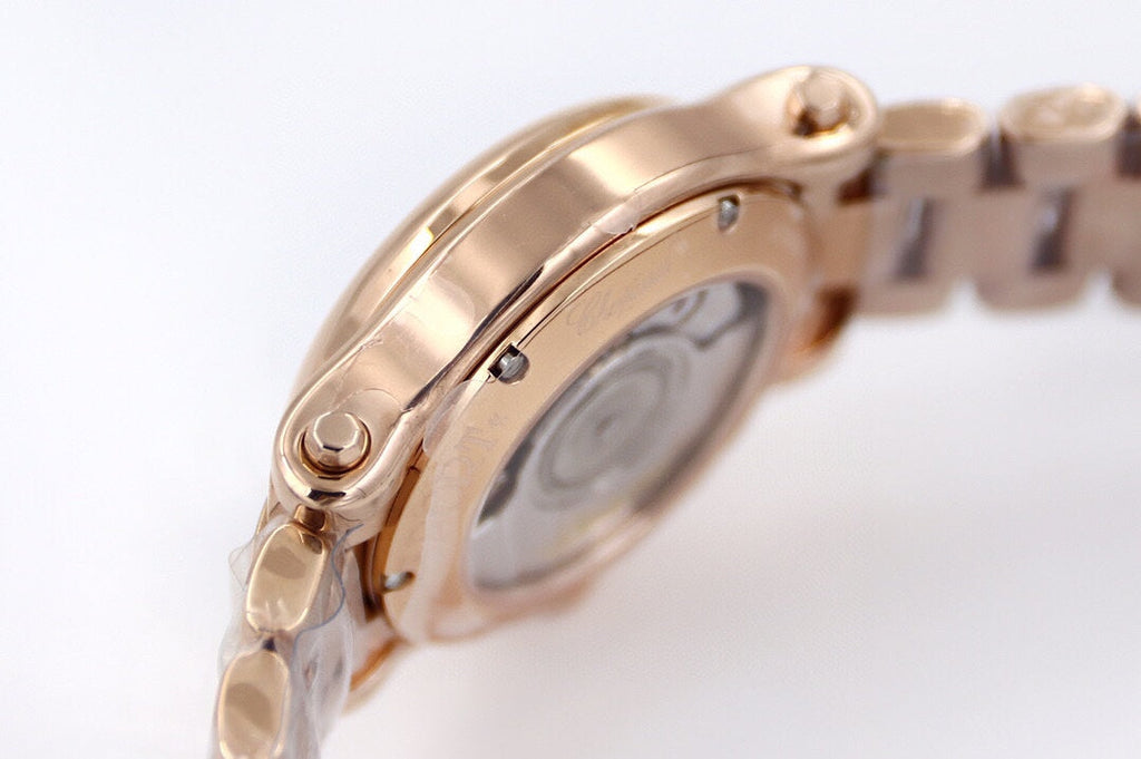 Happy Sport 36mm Pink Gold White Dial