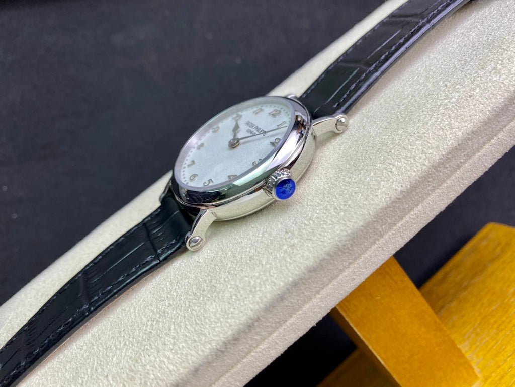 PATEK Calatrava 34.6mm Silver White Dial