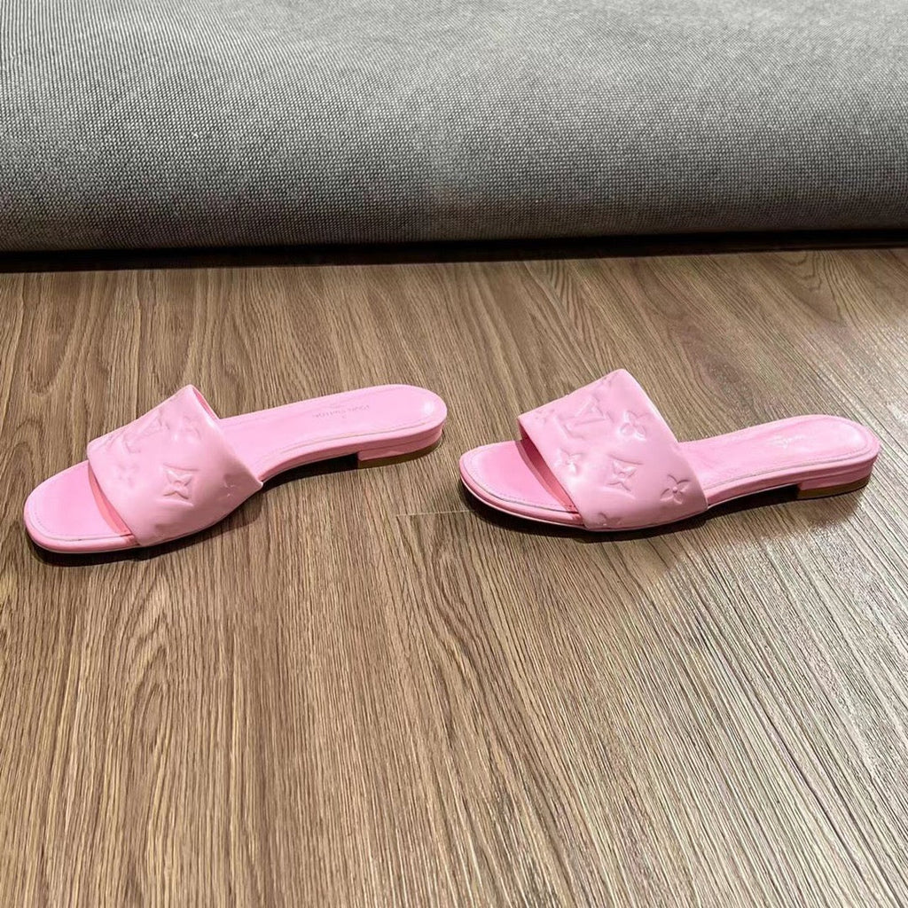 LV Neo Revival Flat Mule 15mm Pink Cowhide