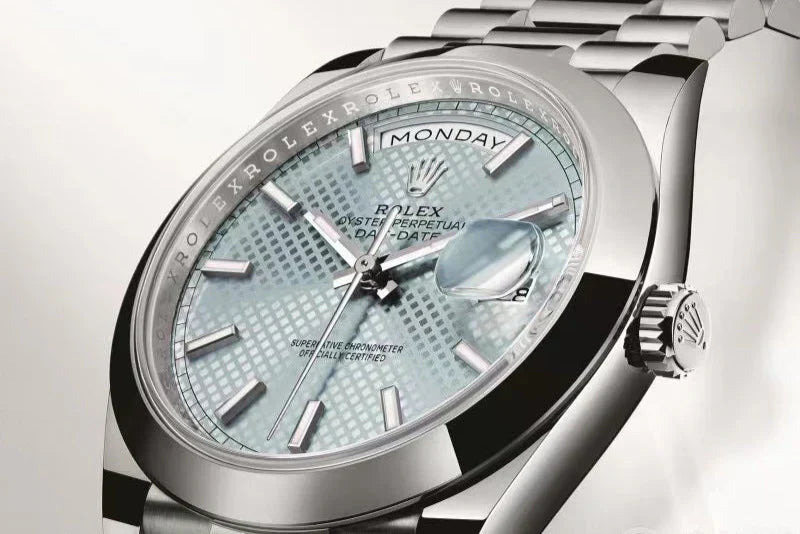 Rolex Datejust 41mm Silver Light Blue Dial