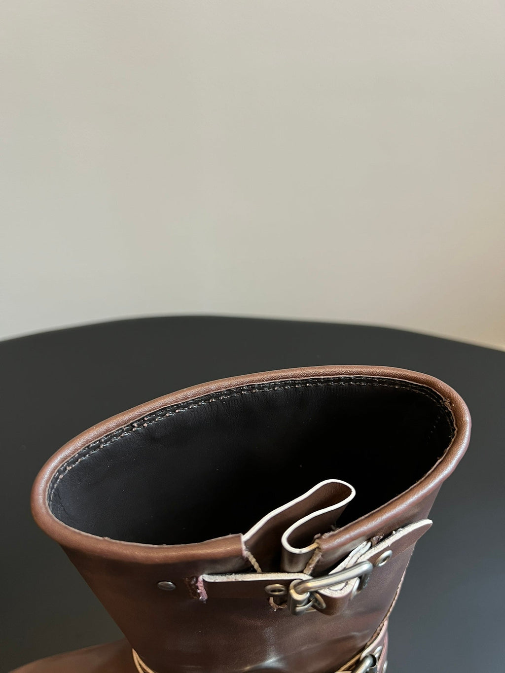 Miu 26s Mid-Calf Boots In Brown Calfskin Silver Hardware