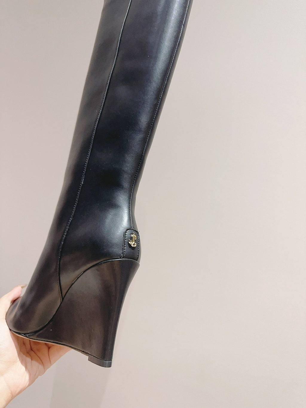 Jimmy Blake Long Boots 110mm Black Cowhide 420129