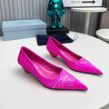 Prada 26SS Pumps 4cm Hot Pink Satin 680958
