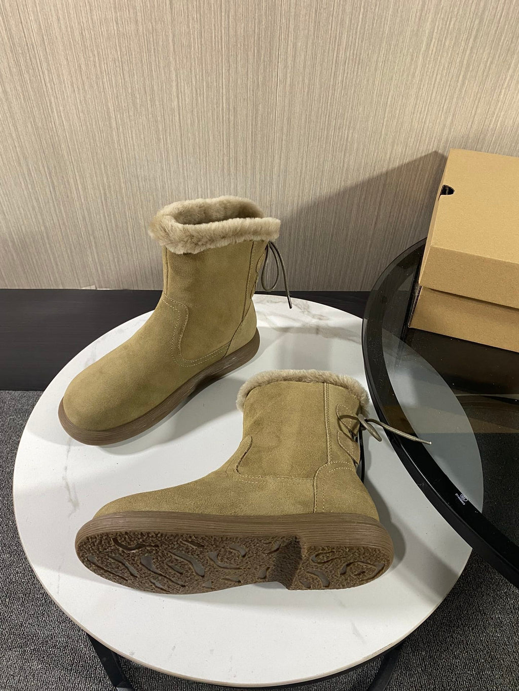 UGG Classic Tall Chestnut Boots Olive Green Wool Suede 512827