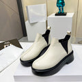 The Row Robin Boots Cream Cowhide 455036