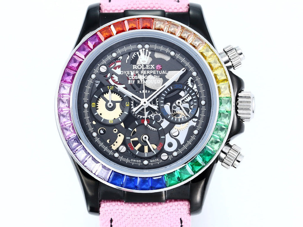 Rolex Daytona 43mm Black Pink Diamond