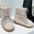 Miumiu 25 Boot Cream Nylon Rubber 511264