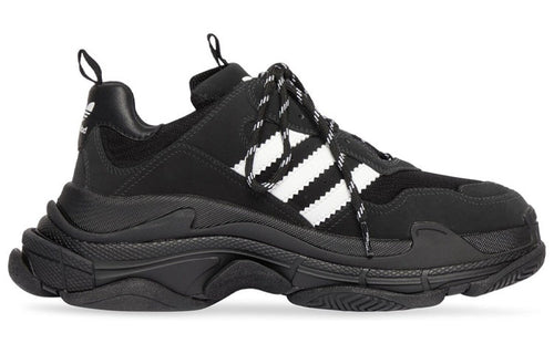 (WMNS) Adidas x Balenciaga Triple S Sneaker 'Black' 712764W2ZB21090 #
