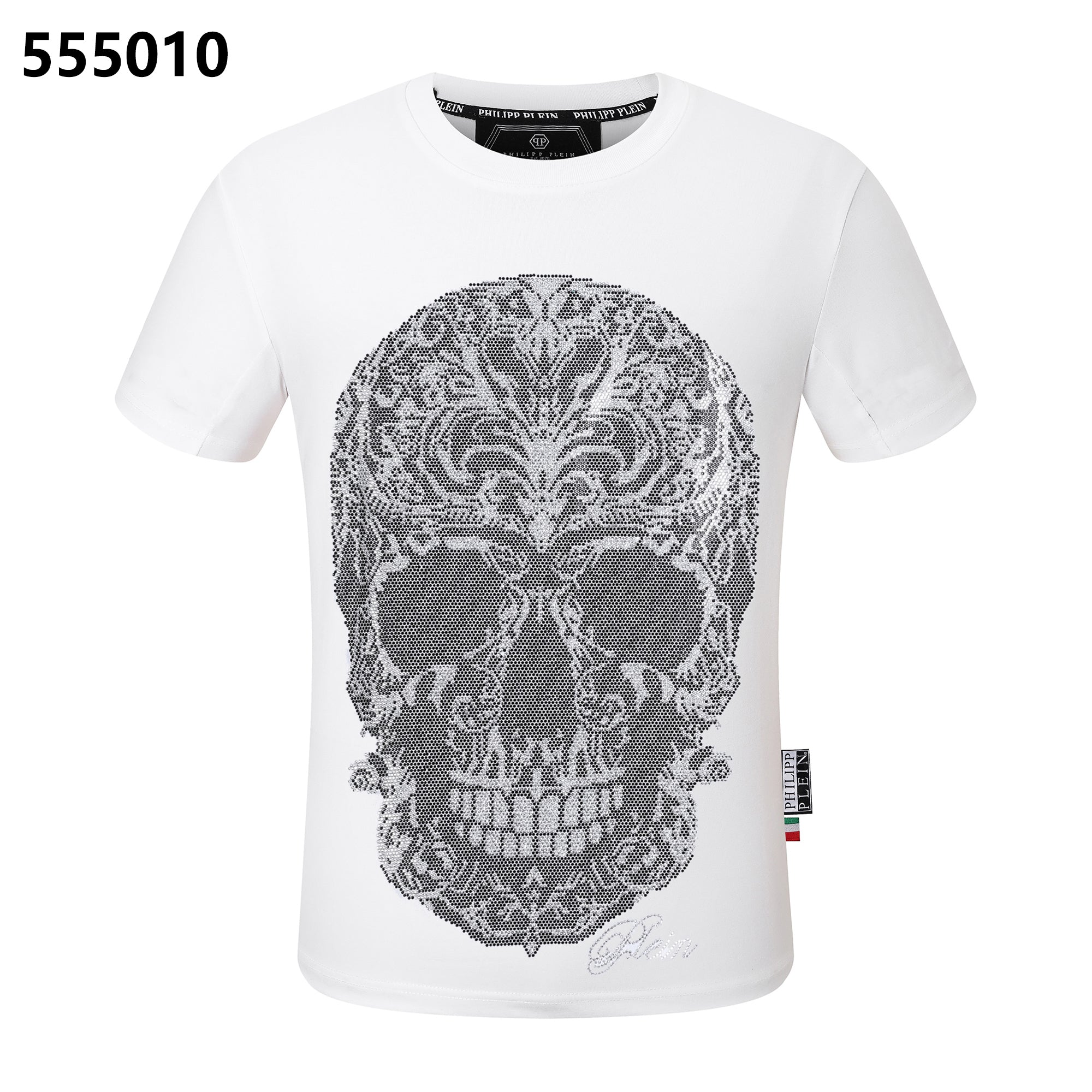 PHILIPP PLEIN Skull-Print Crew-Neck T-Shirt