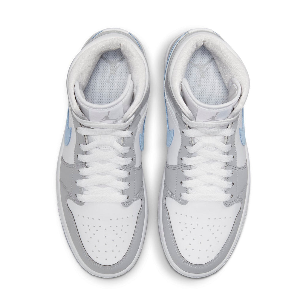 (WMNS) Air Jordan 1 Mid 'Wolf Grey Aluminum' BQ6472-105 #