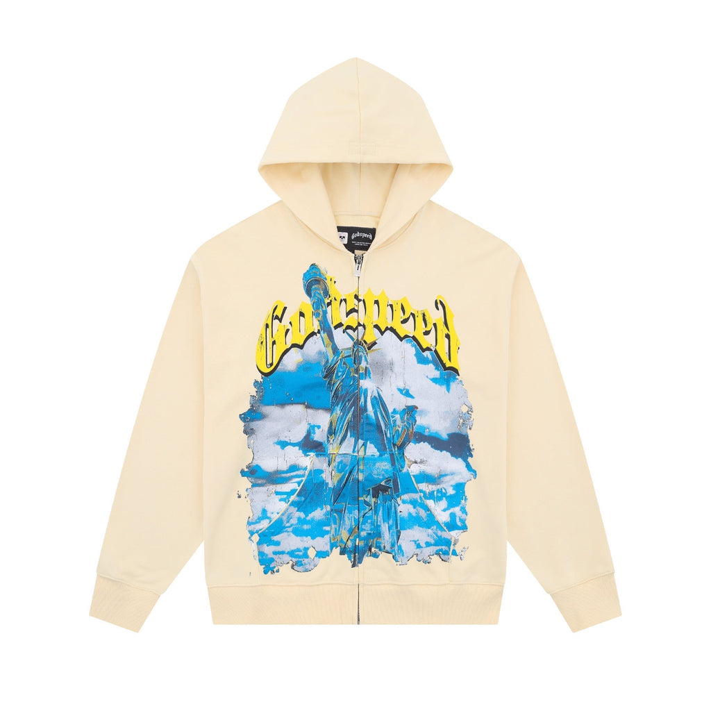 God Speed Zip Up Hoodie-G129