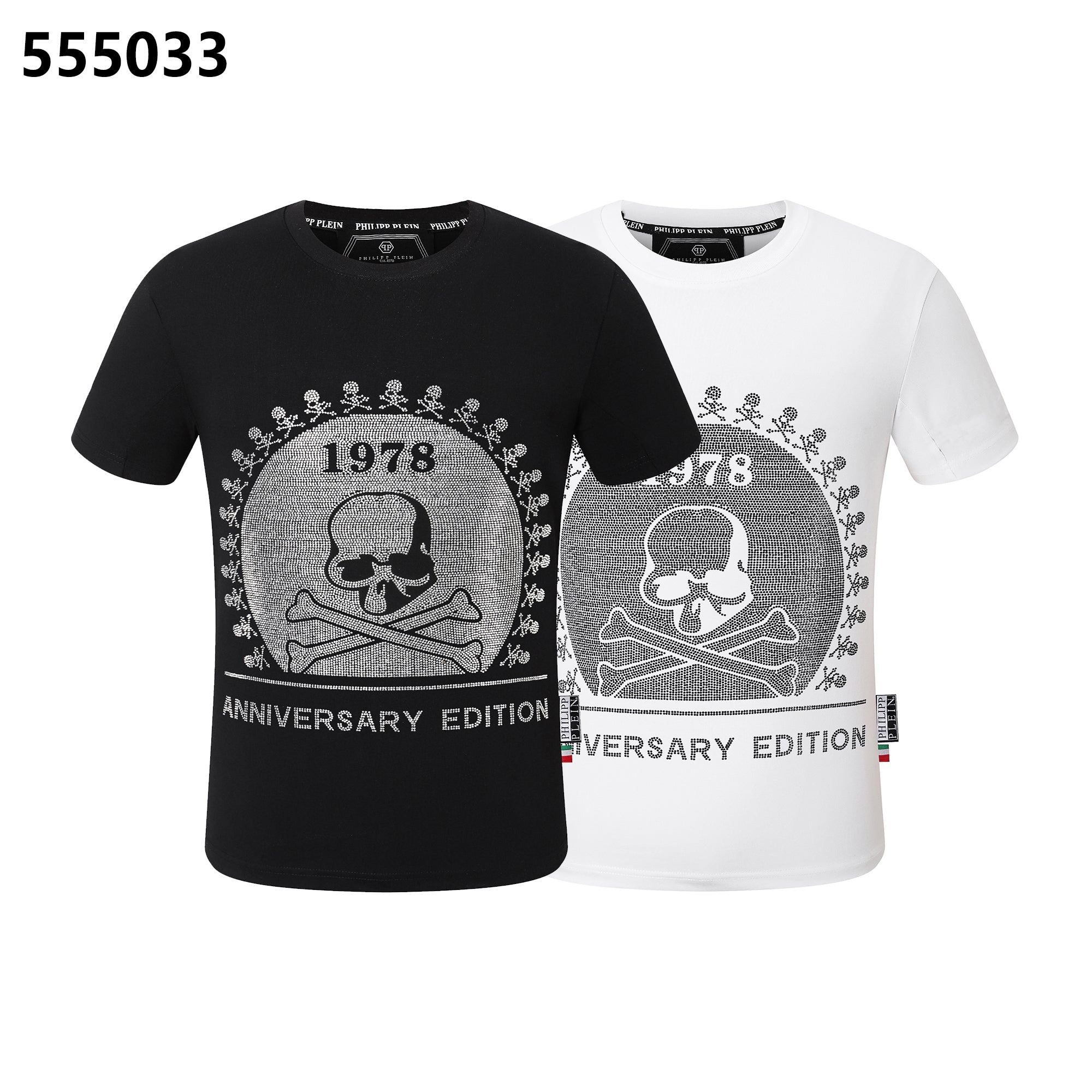 PHILIPP PLEIN 1978 Skull-Print Crew-Neck T-Shirt