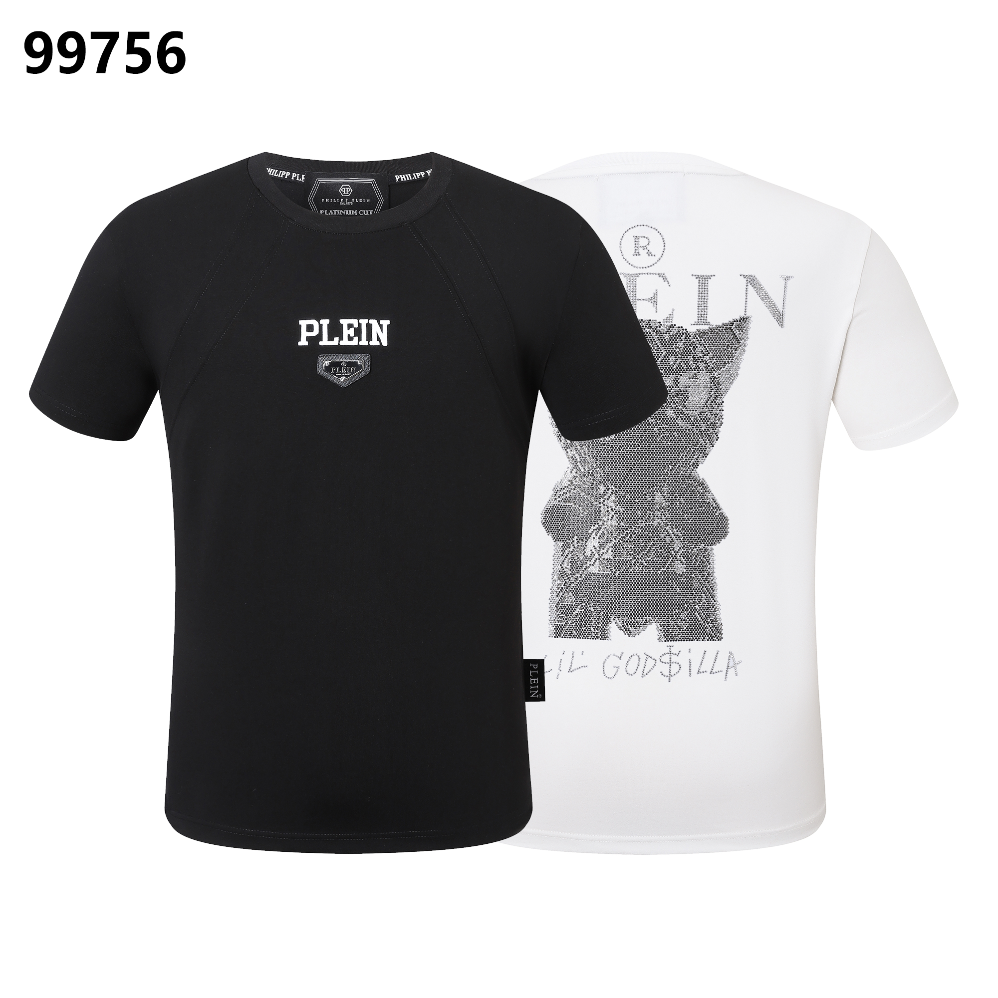 PHILIPP PLEIN Little Dinosaur Rhinestone Round-Neck T-Shirt